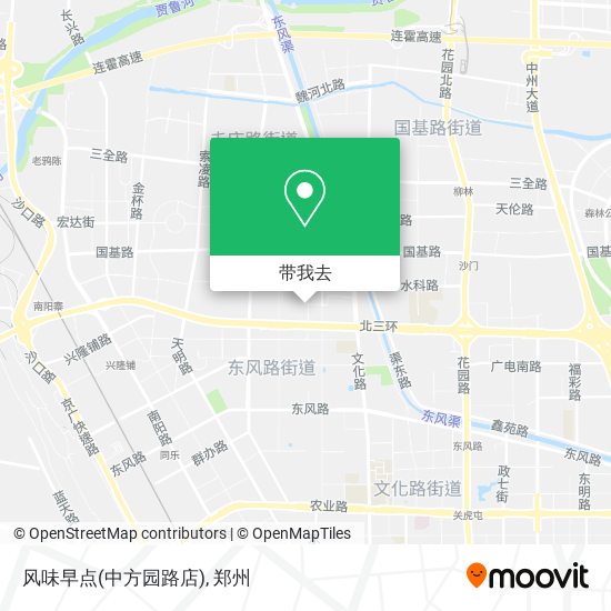 风味早点(中方园路店)地图