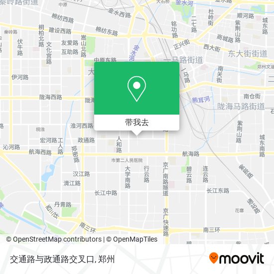 交通路与政通路交叉口地图
