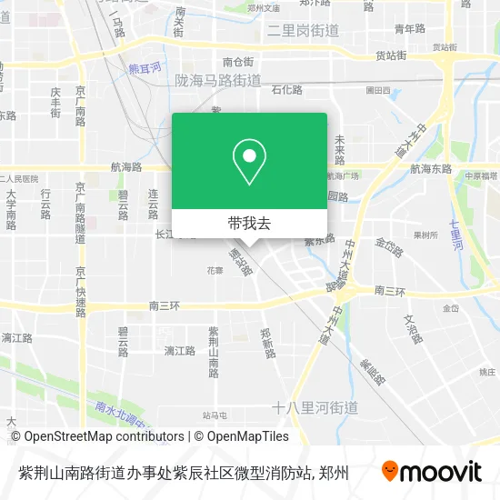 紫荆山南路街道办事处紫辰社区微型消防站地图