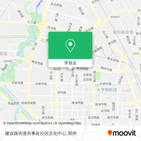 建设路街道办事处社区文化中心地图
