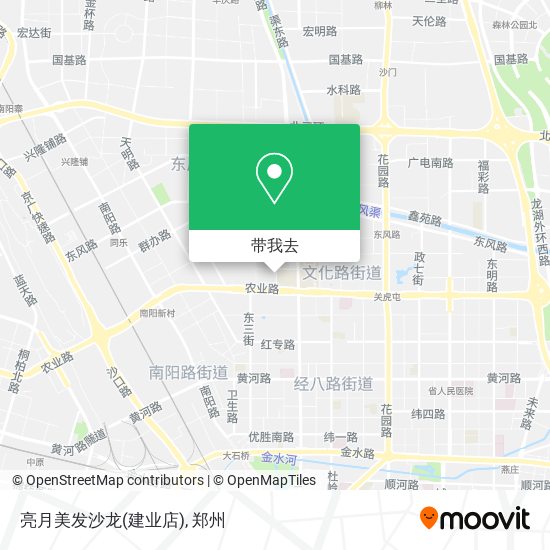 亮月美发沙龙(建业店)地图