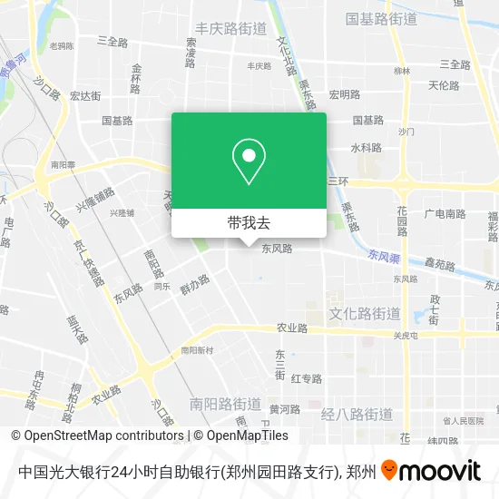 中国光大银行24小时自助银行(郑州园田路支行)地图