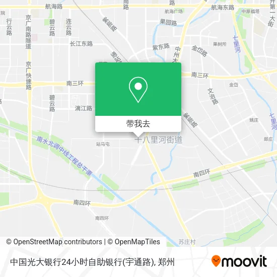 中国光大银行24小时自助银行(宇通路)地图
