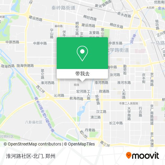 淮河路社区-北门地图