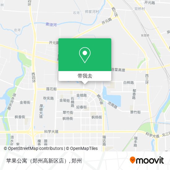 苹果公寓（郑州高新区店）地图