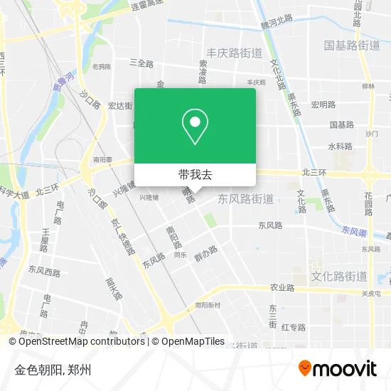 金色朝阳地图