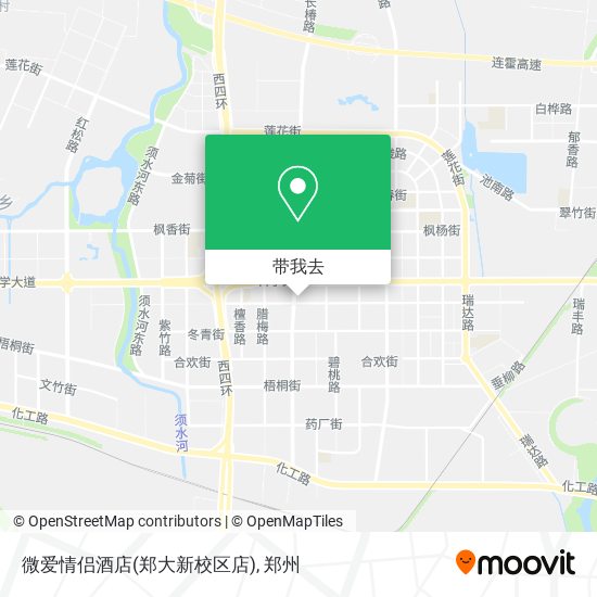 微爱情侣酒店(郑大新校区店)地图