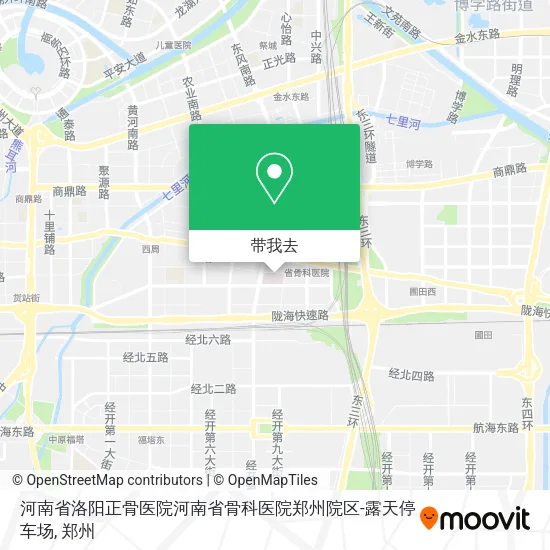 河南省洛阳正骨医院河南省骨科医院郑州院区-露天停车场地图