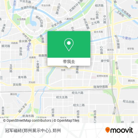 冠军磁砖(郑州展示中心)地图