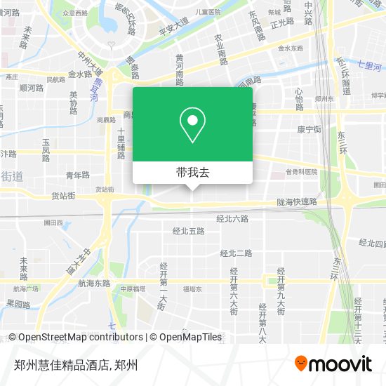 郑州慧佳精品酒店地图