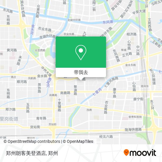 郑州朗客美登酒店地图