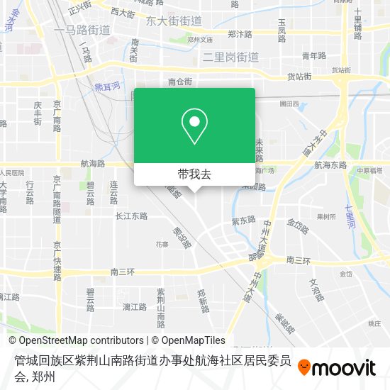 管城回族区紫荆山南路街道办事处航海社区居民委员会地图