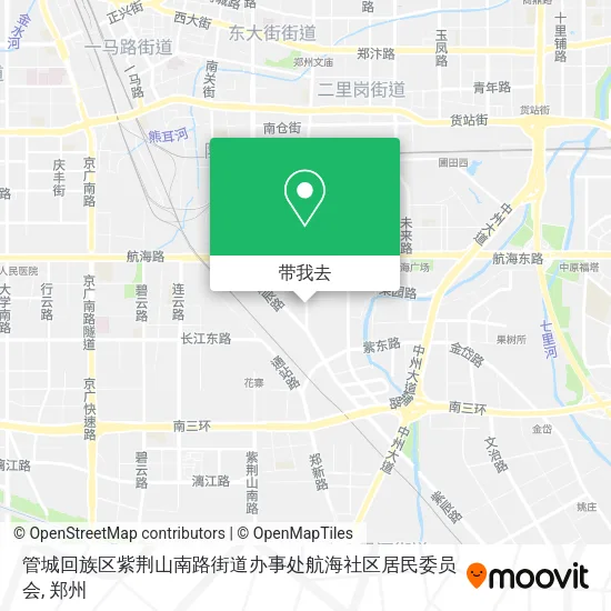 管城回族区紫荆山南路街道办事处航海社区居民委员会地图