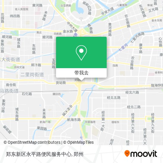 郑东新区永平路便民服务中心地图