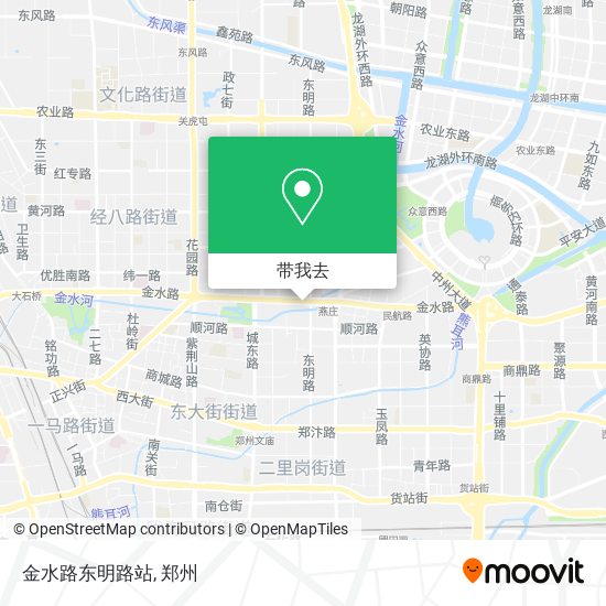 金水路东明路站地图