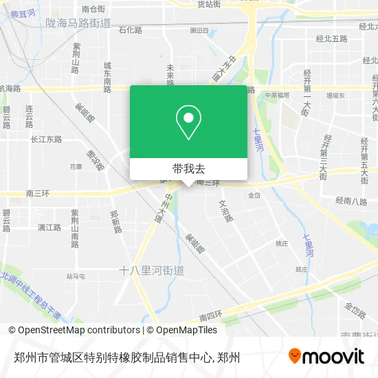 郑州市管城区特别特橡胶制品销售中心地图