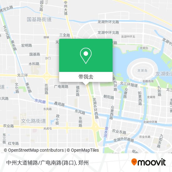 中州大道辅路/广电南路(路口)地图