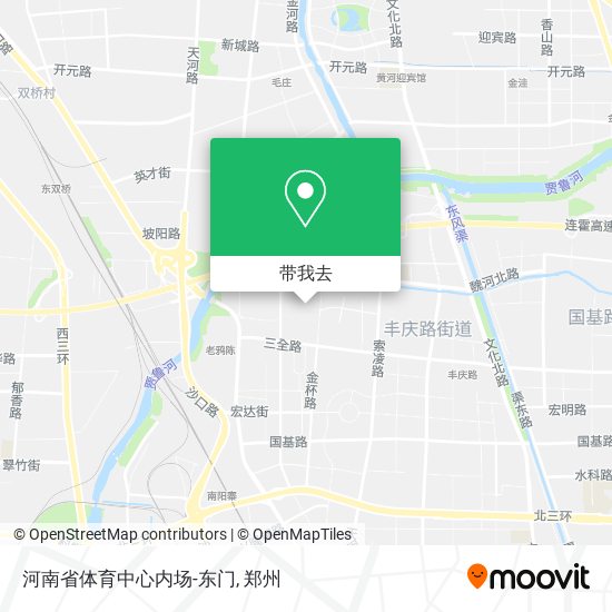 河南省体育中心内场-东门地图