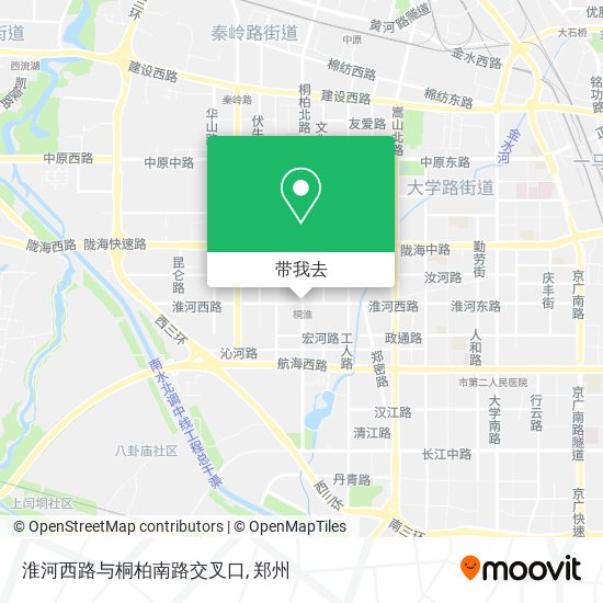 淮河西路与桐柏南路交叉口地图