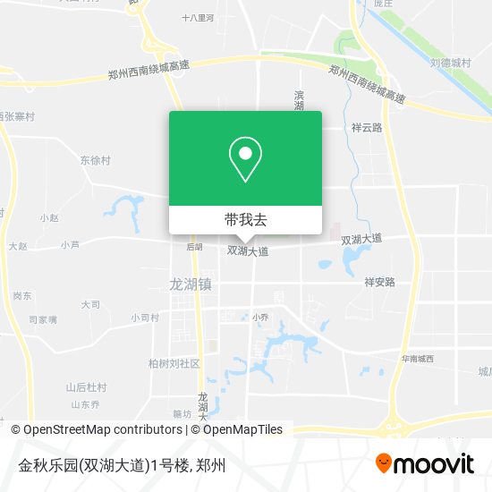 金秋乐园(双湖大道)1号楼地图