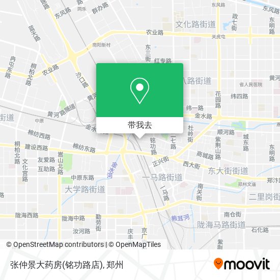 张仲景大药房(铭功路店)地图