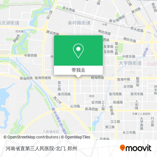 河南省直第三人民医院-北门地图