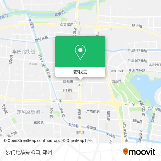 沙门地铁站-D口地图