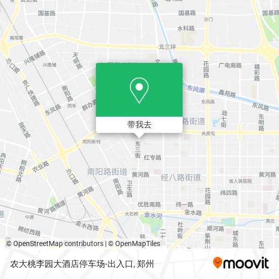 农大桃李园大酒店停车场-出入口地图