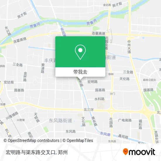 宏明路与渠东路交叉口地图