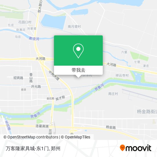 万客隆家具城-东1门地图