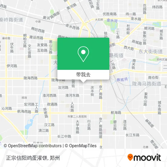 正宗信阳鸡蛋灌饼地图