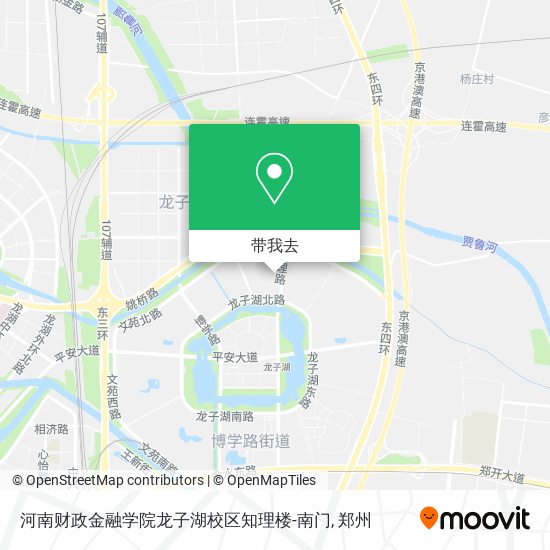 河南财政金融学院龙子湖校区知理楼-南门地图