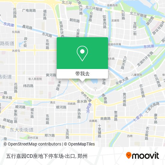五行嘉园CD座地下停车场-出口地图