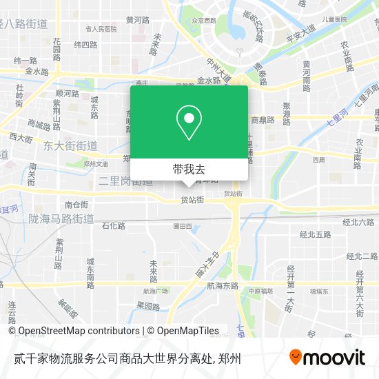 贰千家物流服务公司商品大世界分离处地图