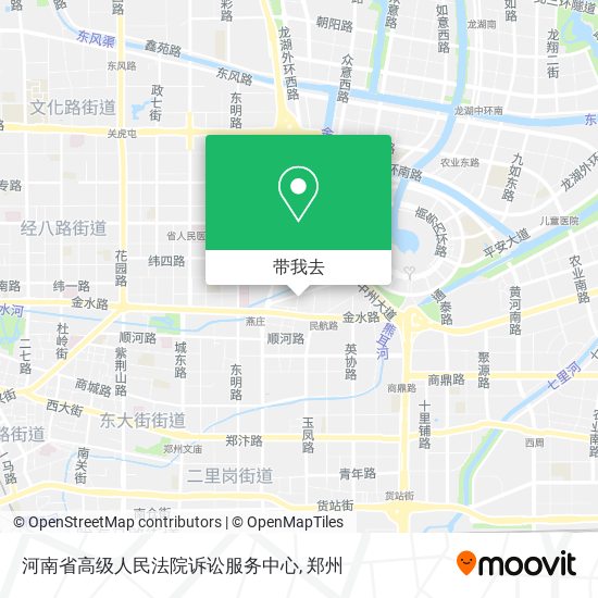 河南省高级人民法院诉讼服务中心地图