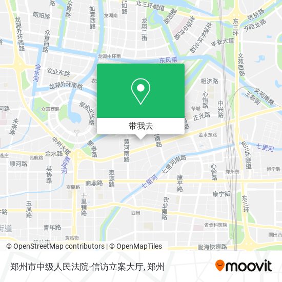 郑州市中级人民法院-信访立案大厅地图