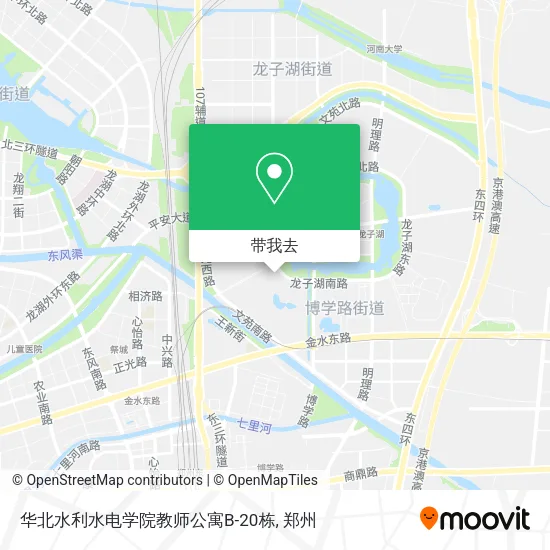 华北水利水电学院教师公寓B-20栋地图