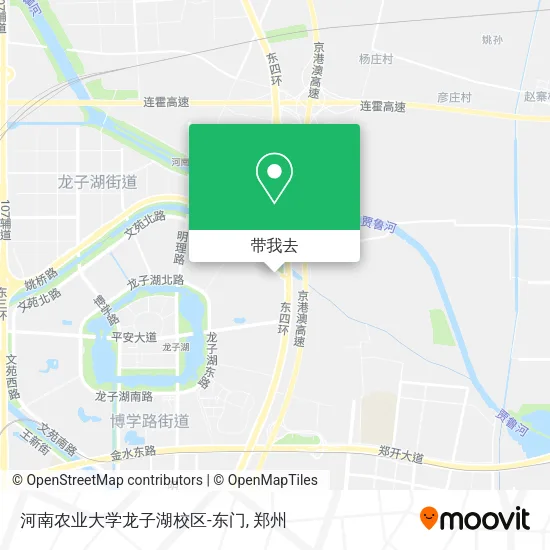 河南农业大学龙子湖校区-东门地图