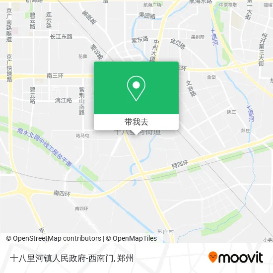 十八里河镇人民政府-西南门地图