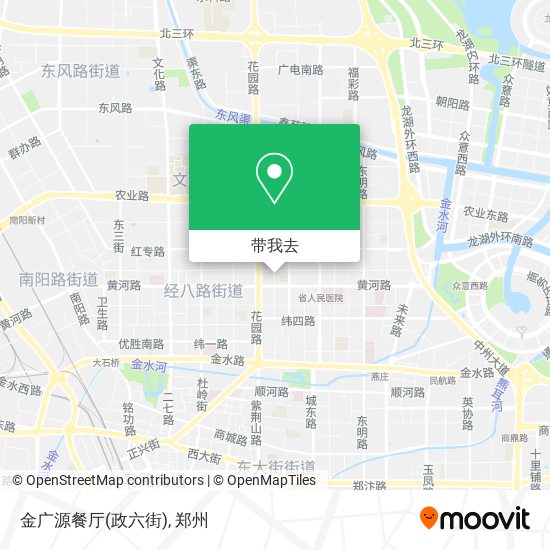 金广源餐厅(政六街)地图
