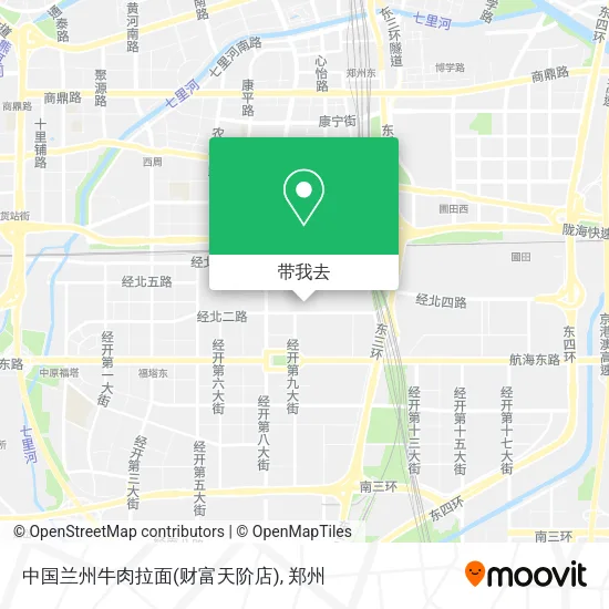 中国兰州牛肉拉面(财富天阶店)地图