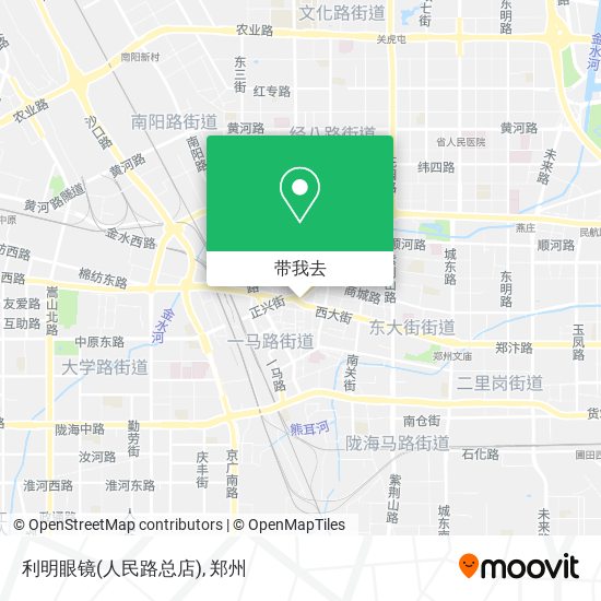 利明眼镜(人民路总店)地图