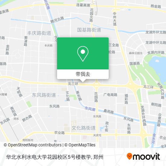 华北水利水电大学花园校区5号楼教学地图