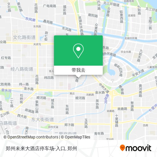 郑州未来大酒店停车场-入口地图