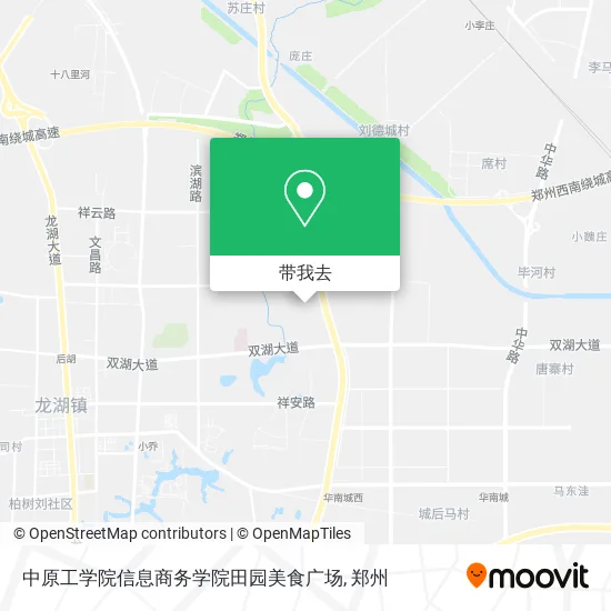 中原工学院信息商务学院田园美食广场地图