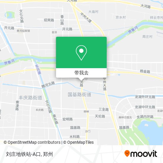 刘庄地铁站-A口地图