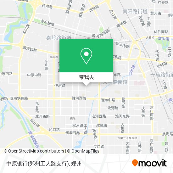 中原银行(郑州工人路支行)地图
