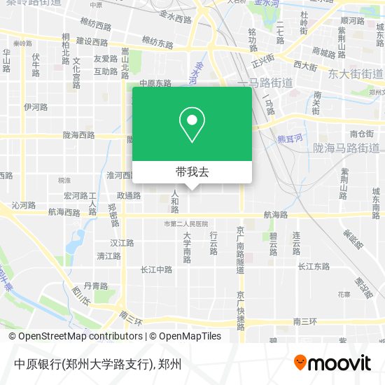 中原银行(郑州大学路支行)地图