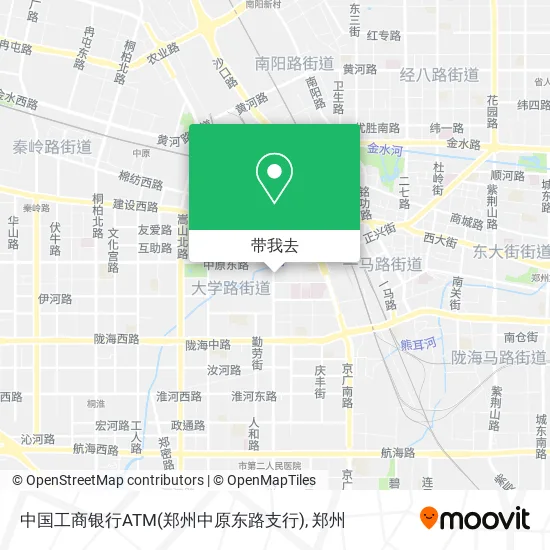 中国工商银行ATM(郑州中原东路支行)地图