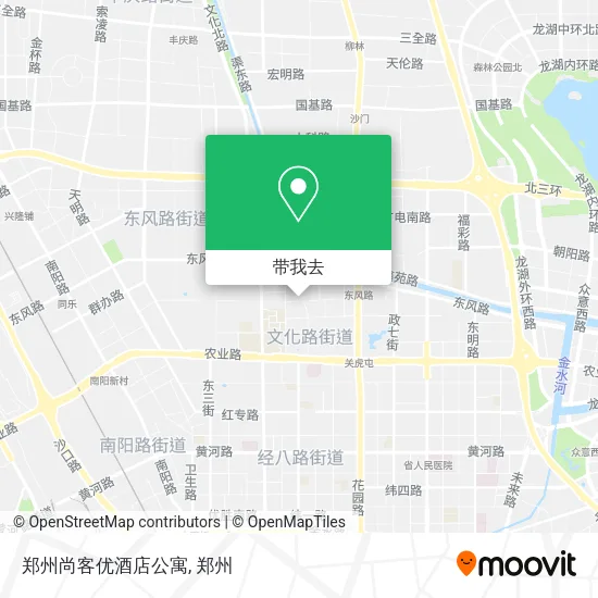 郑州尚客优酒店公寓地图